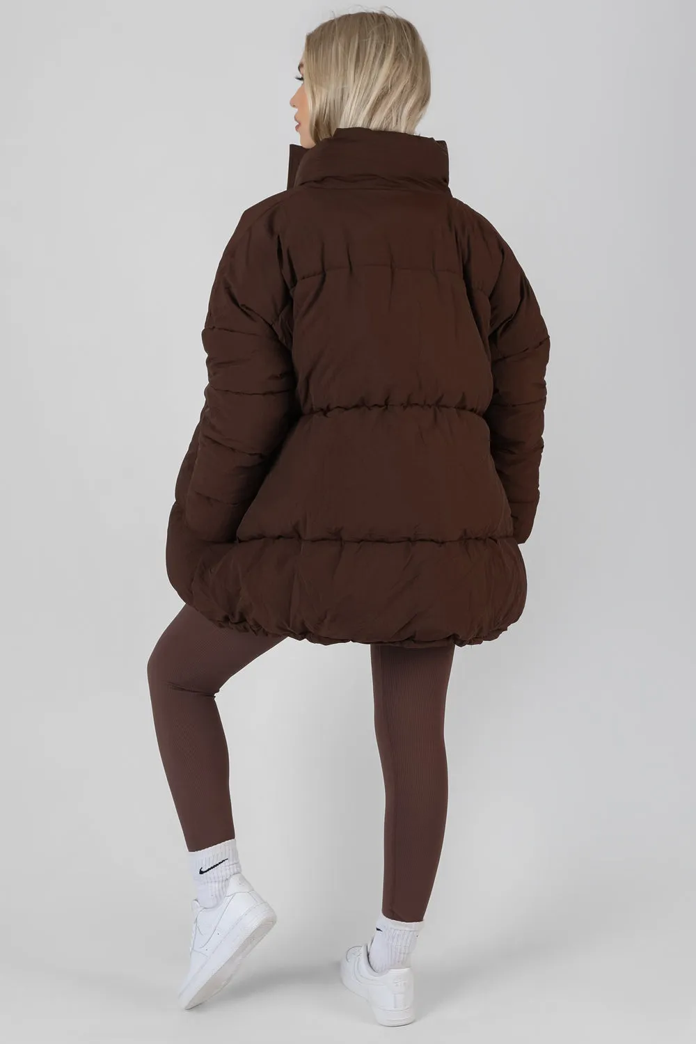 Padded Trapeze Puffer Chocolate