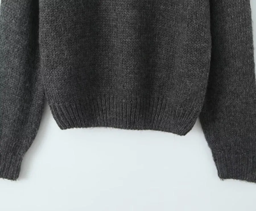 Perel Off-Shoulder Loose Sweater