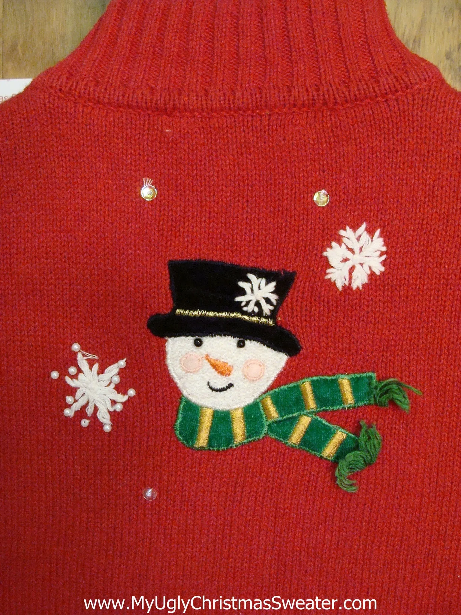 Pig Pile Snowmen Corny Christmas Sweater Vest