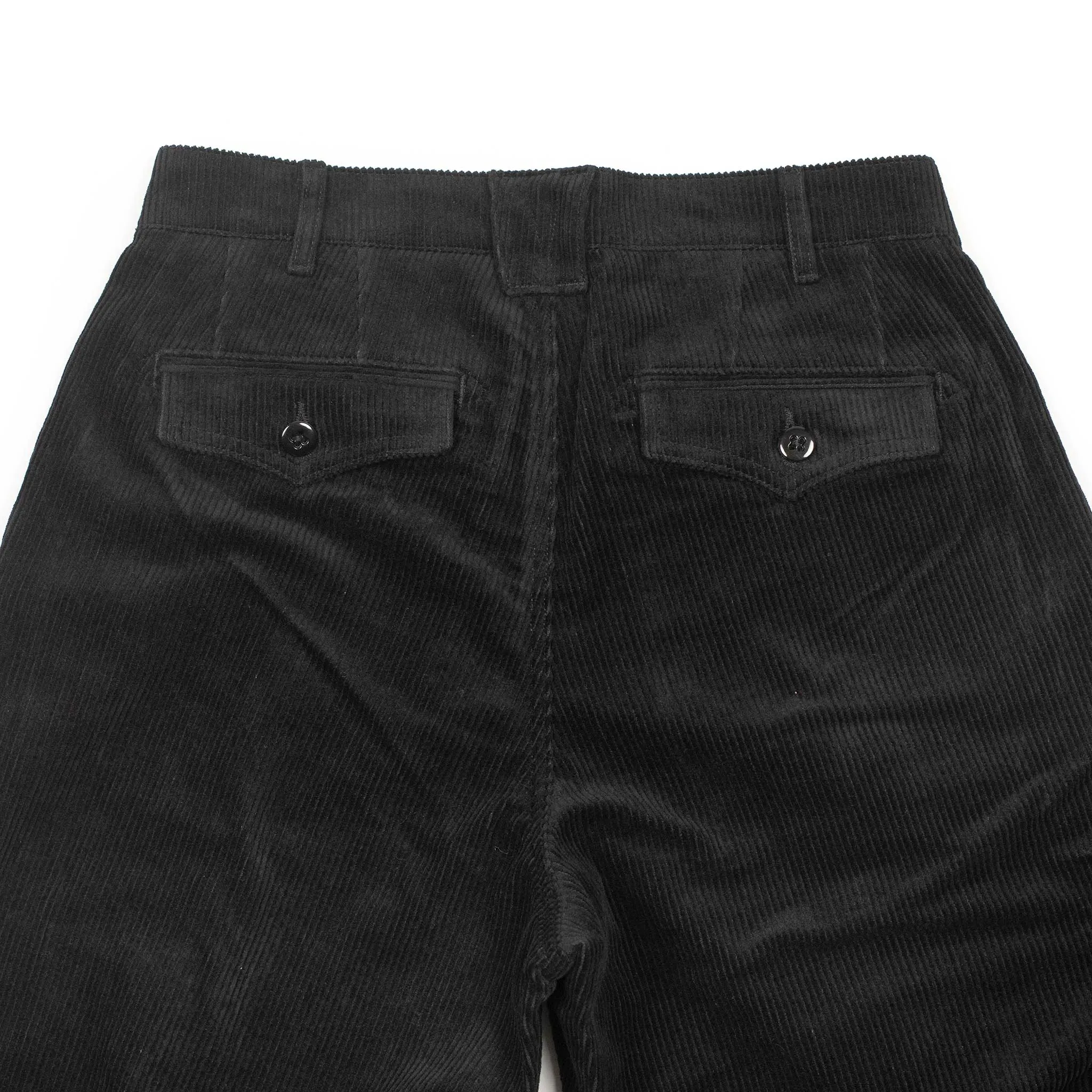 Riding Pants in black cotton corduroy