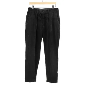 Riding Pants in black cotton corduroy