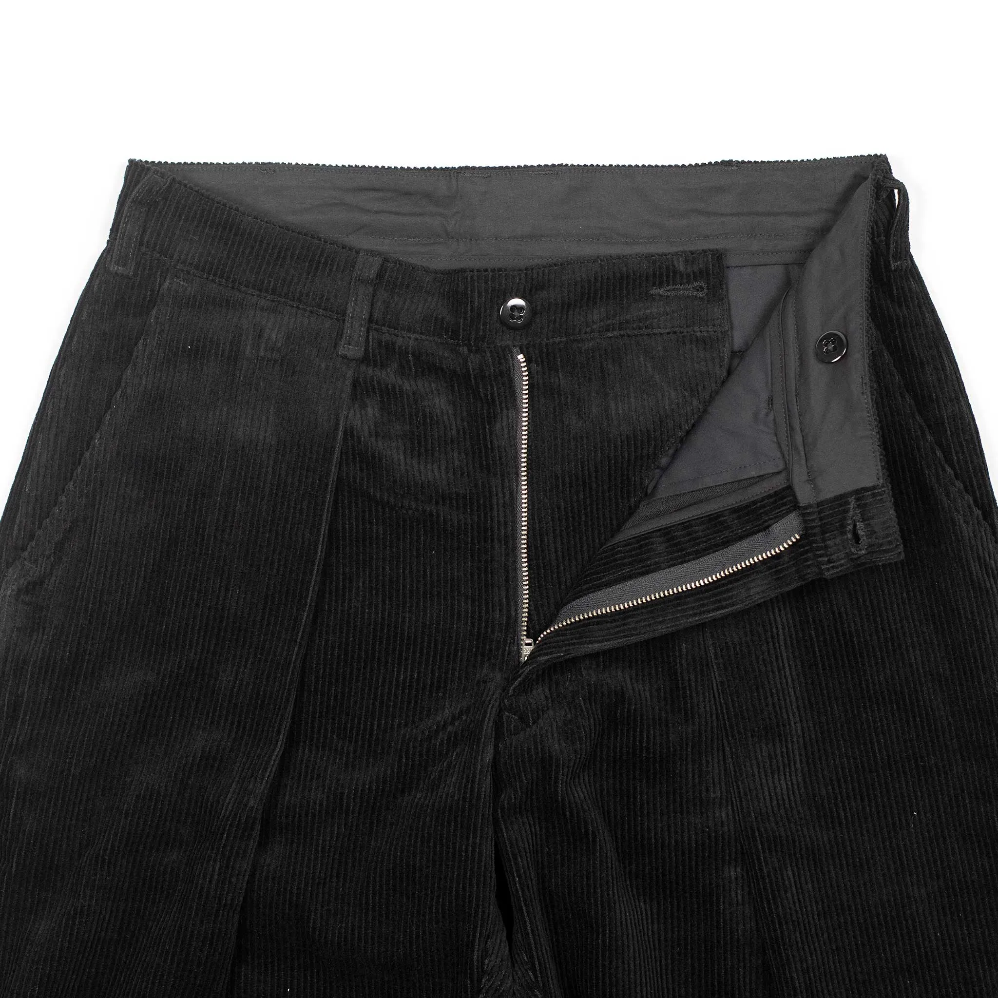 Riding Pants in black cotton corduroy