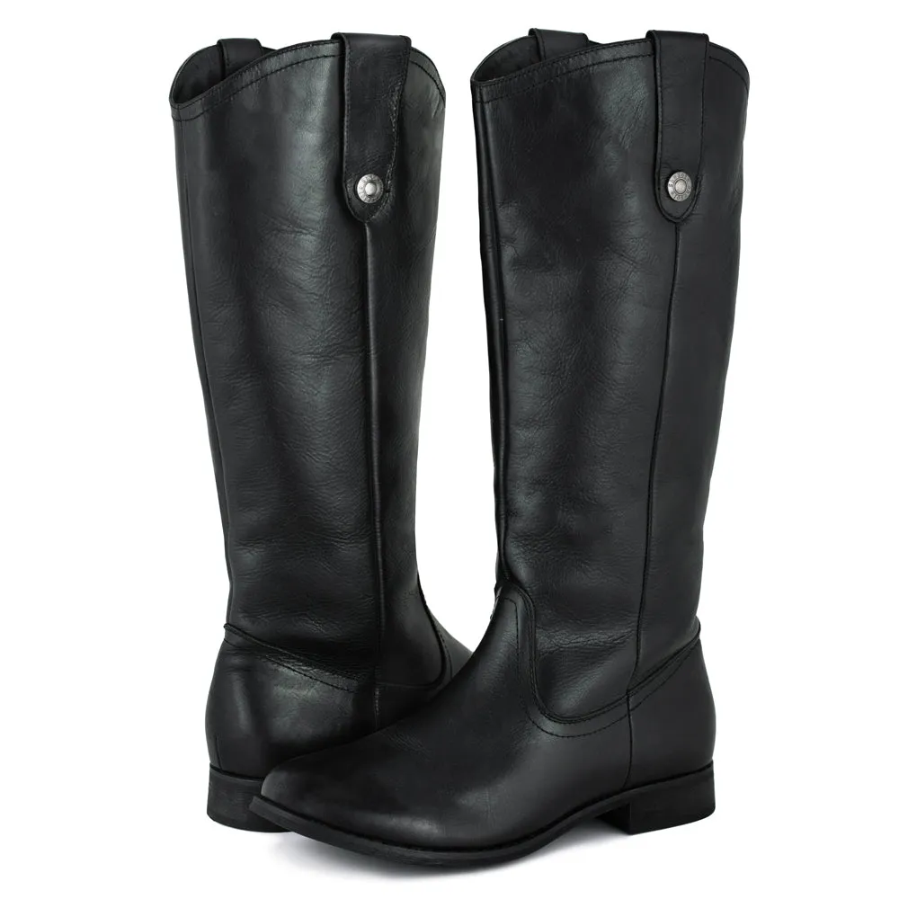 SheSole Western Knee High Riding Boots Black