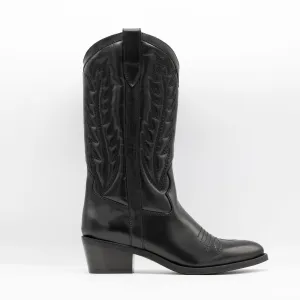 Siena Boots in Black Leather