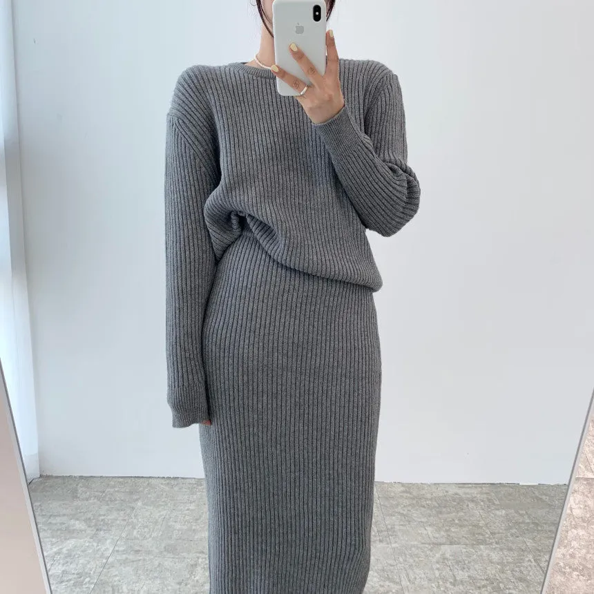 Stansie Knit Skirt Set