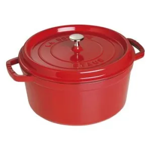 Staub Cocotte Round 9Qt Cherry