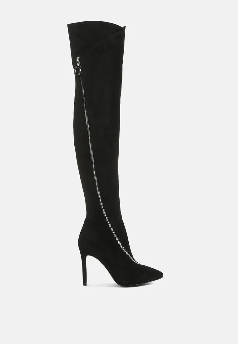 TSARINA Black Zip Around Long Boot