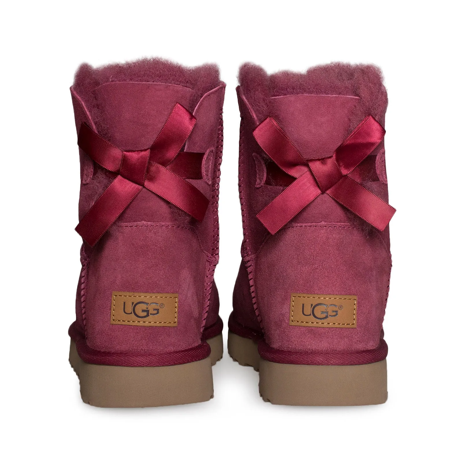 UGG Mini Bailey Bow II Garnet Boots - Women's