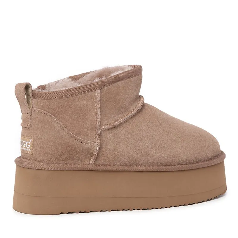 UGG Platinum Mini Suede Platform Boots