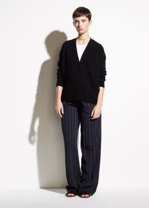 Vince Black Snap Cashmere Cardigan