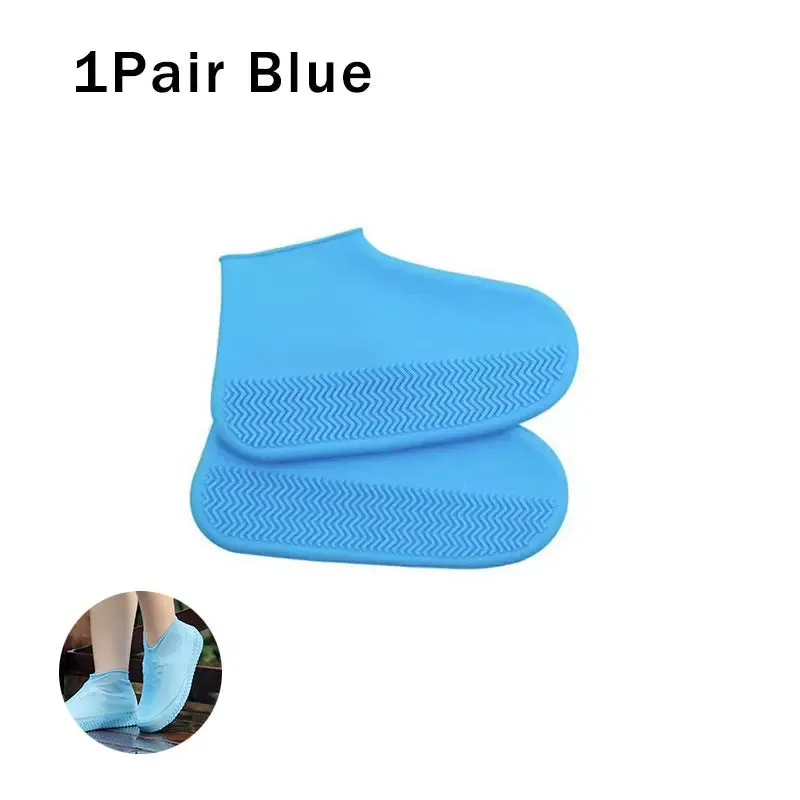 Waterproof Shoes Covers 1 Pair Reusable Of Silicone For Outdoor