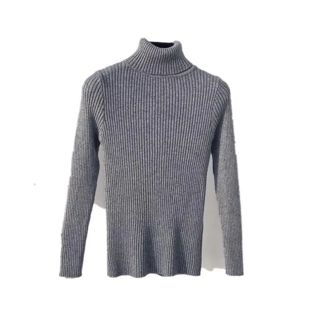 women Knitted Turtleneck Sweater