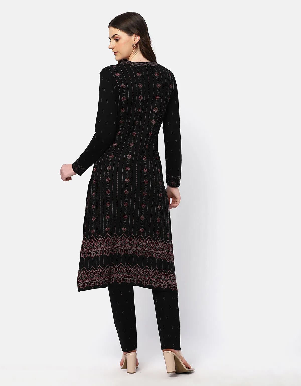 Women Woolen jacquard Fancy Kurti