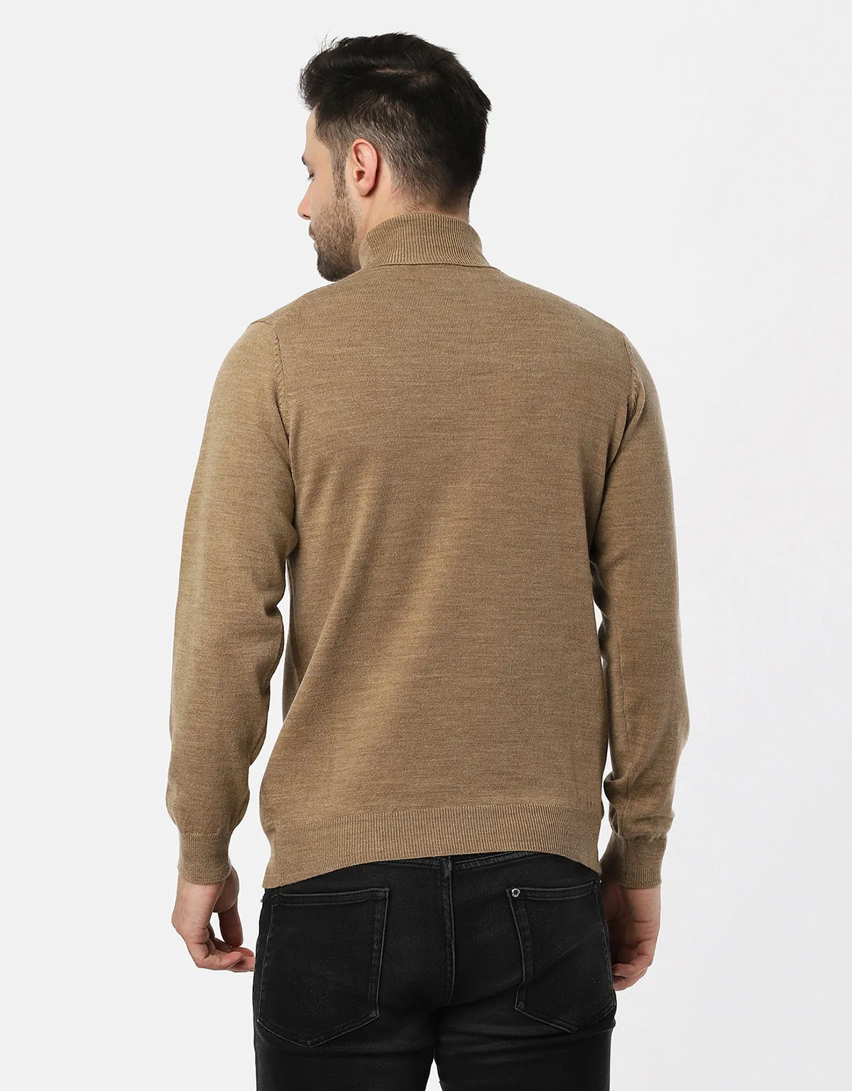 Woolen High Neck Sweater For Men