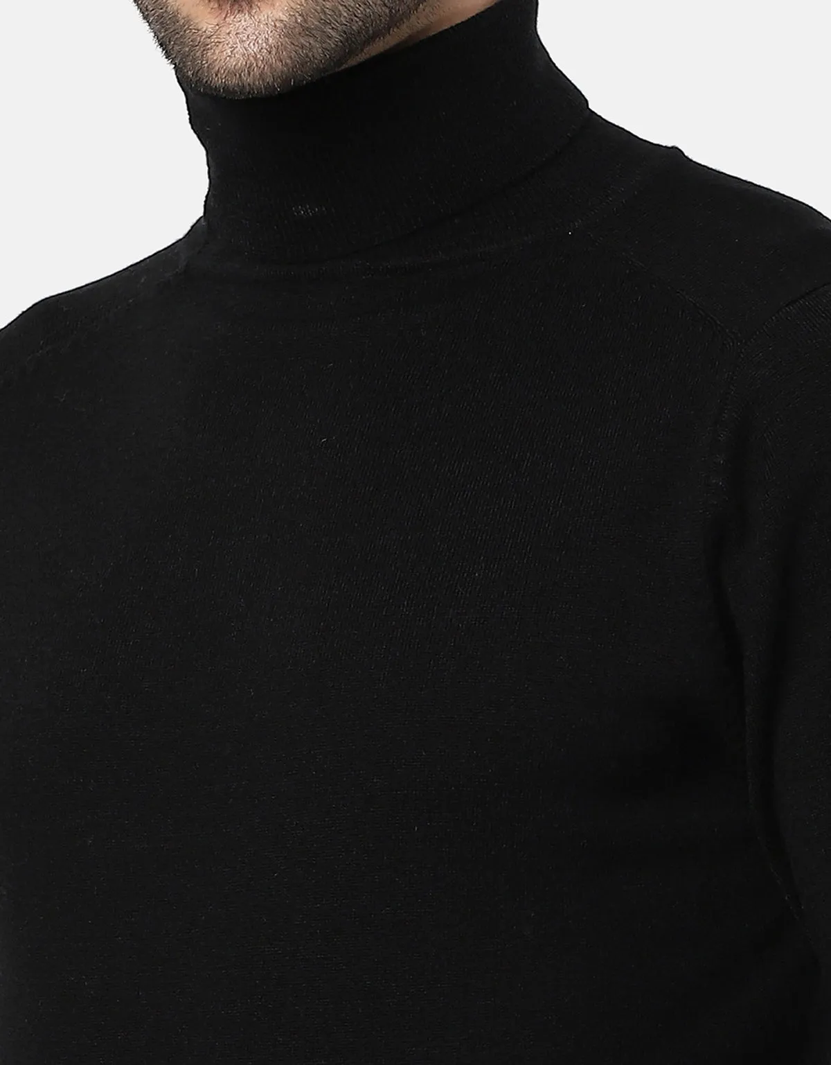 Woolen High Neck Sweater For Men