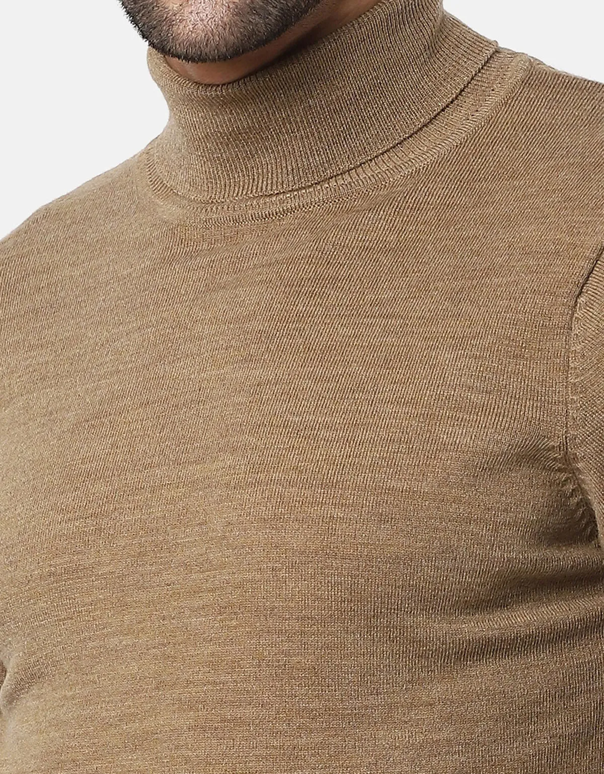 Woolen High Neck Sweater For Men