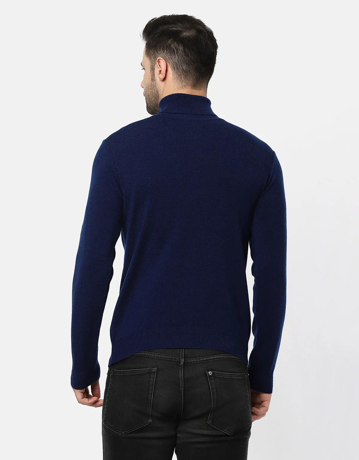 Woolen High Neck Sweater For Men