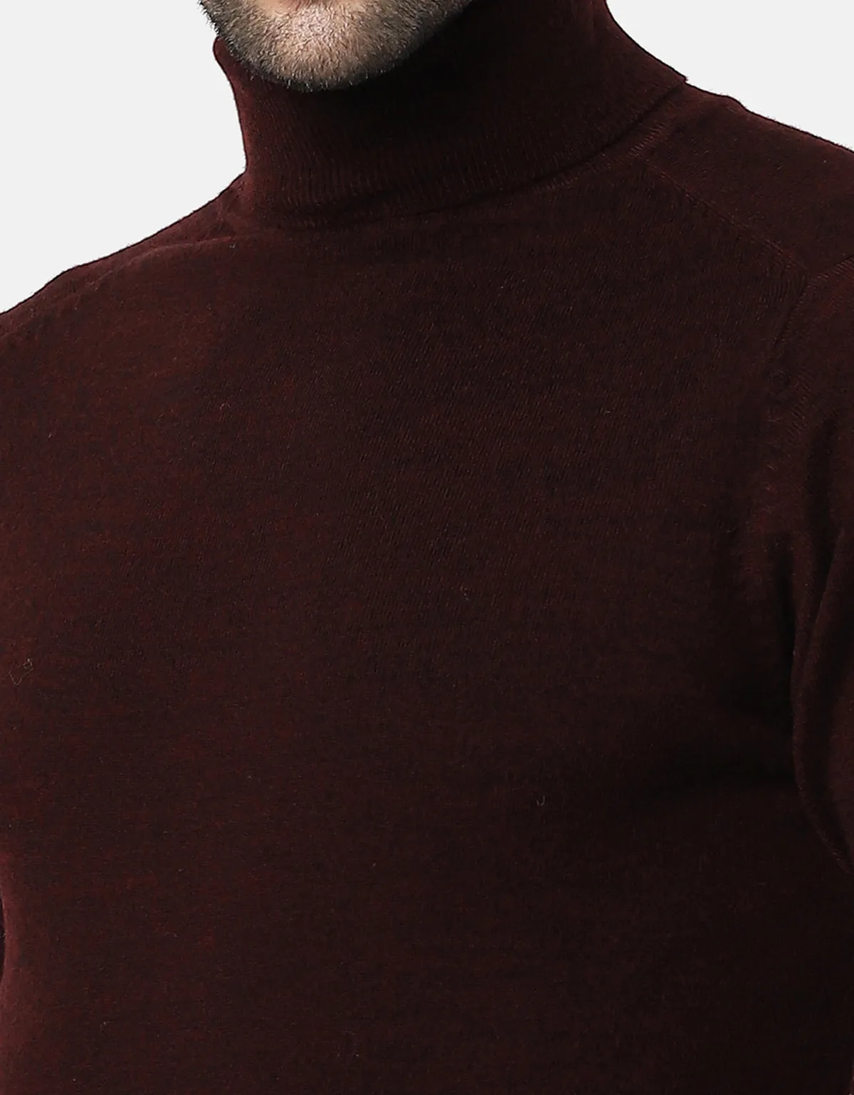 Woolen High Neck Sweater For Men