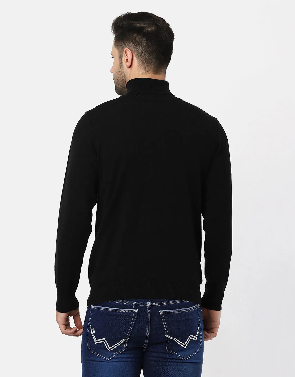 Woolen High Neck Sweater For Men